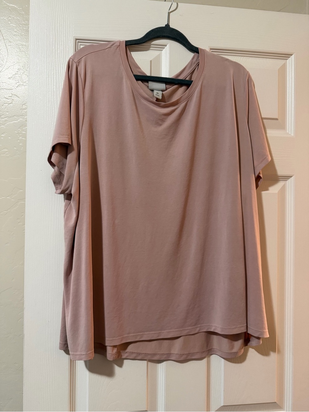 Ava & Viv Mauve Short-Sleeve Crew Neck Top